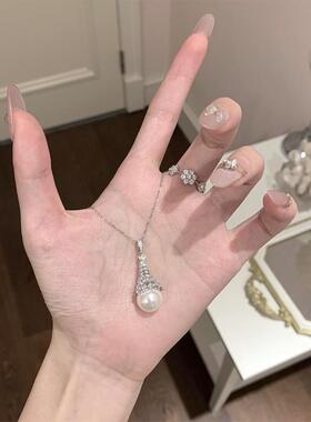 爱尔雪塔珍珠项链清冷贵气高级感轻奢项链小众小红书同款冬季