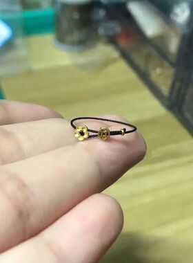 气质百搭有钱花铜钱戒指