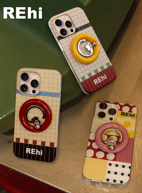 REHi「大象的家」磁吸手机壳 大象手机保护壳iPhone适用16/15保护套高级感小众