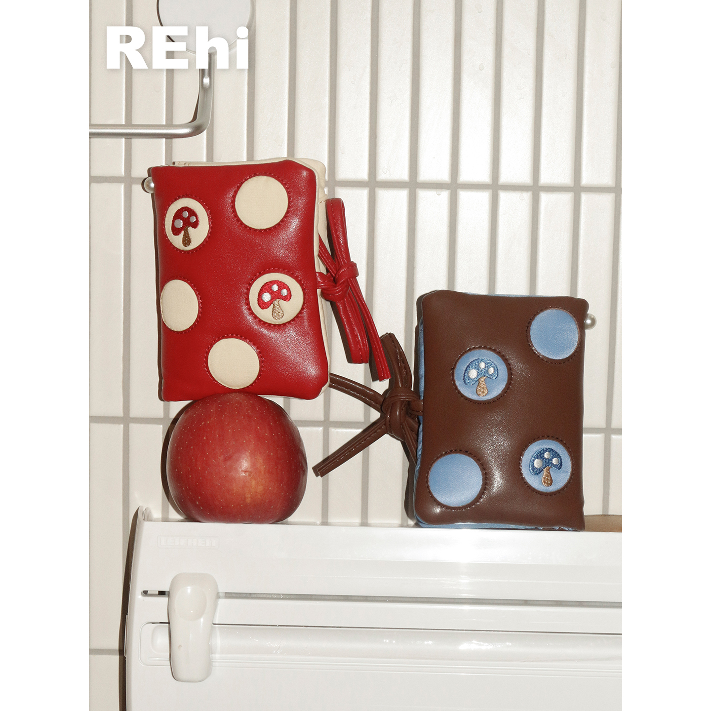 REhi蘑菇原创皮质证件护照包