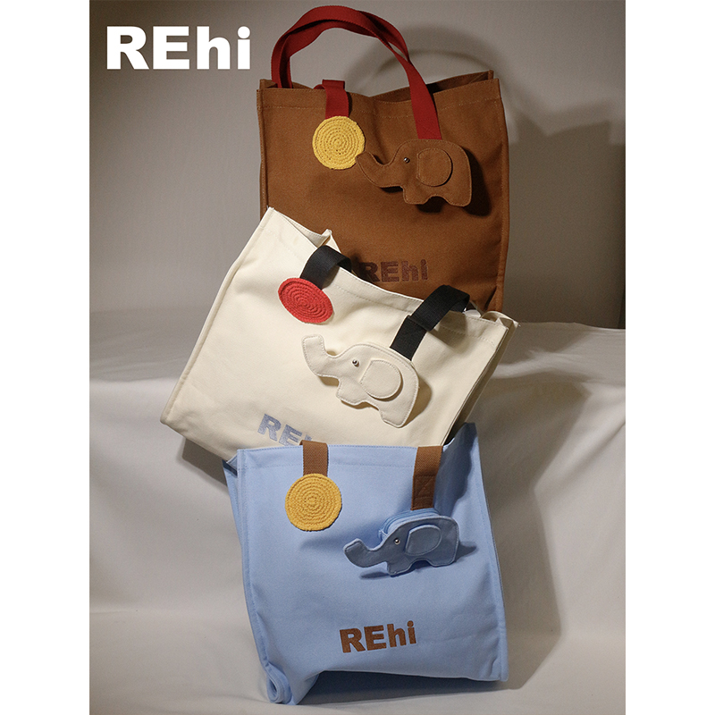 REhiLucky吉象袋趣味大象帆布包