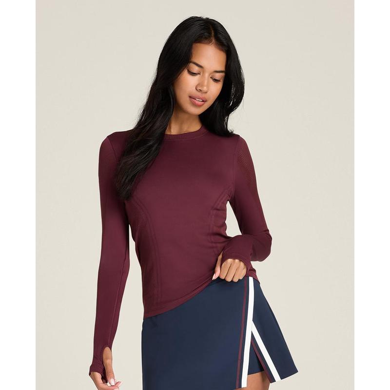 代购Wilson威尔胜女士运动上衣透气设计无缝贴合高弹舒适