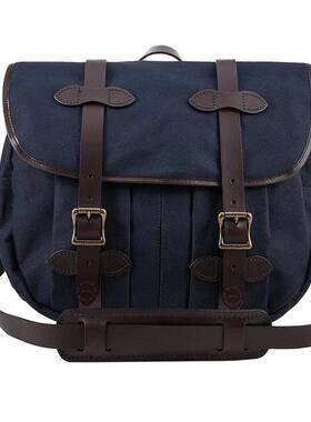 代购Filson男士斜挎包防水面料耐磨设计多口袋收纳可拆卸肩带深