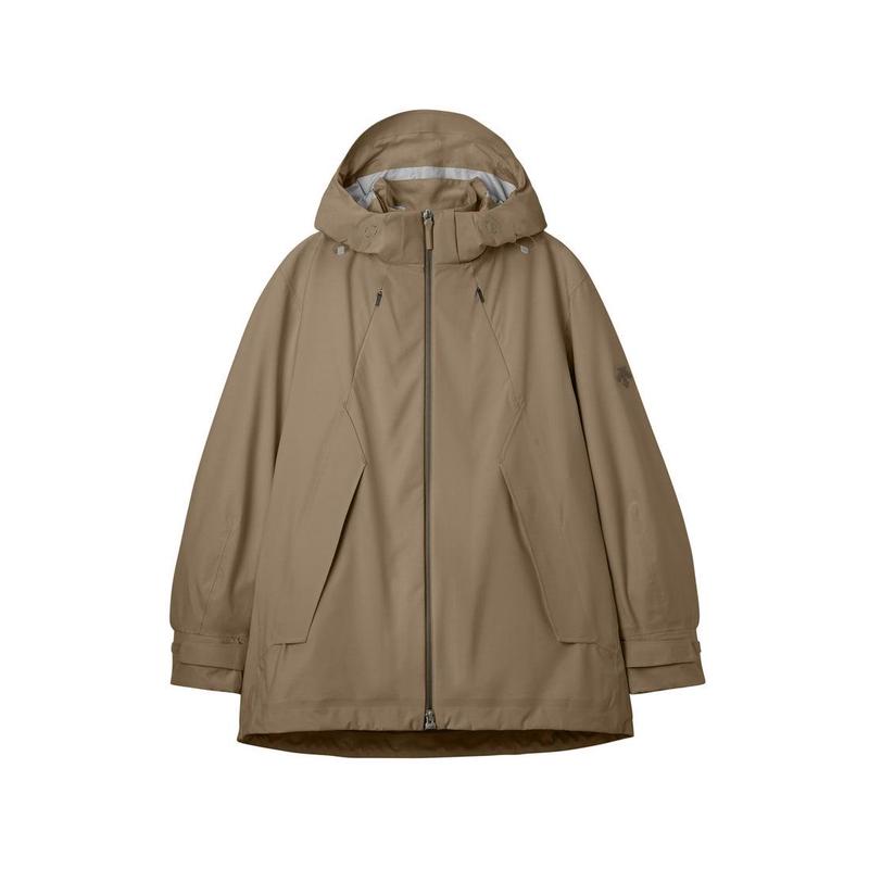 DESCENTE迪桑特女士硬壳夹克耐水性透湿性防风可调节帽檐