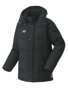 代购尤尼克斯YONEX男士运动夹克防风拨水制电充热保温黑色长袖