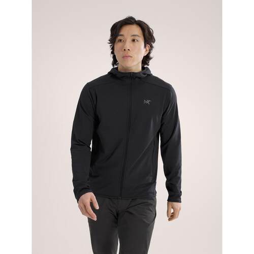 海外代购ARC‘TERYX/始祖鸟男士抓绒衣四向弹力吸湿排汗轻量连帽