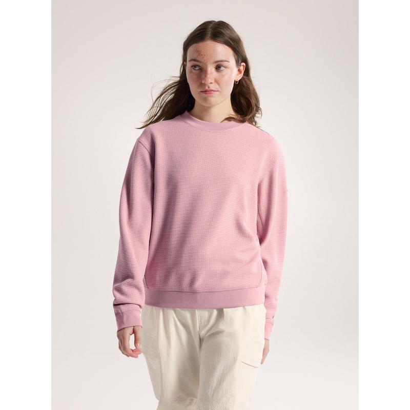 代购ARCTERYX始祖鸟女士抓绒衣透气保暖快干保暖上衣圆领长袖