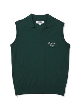 代购MALBON GOLF女士马甲透气舒适贴身简约设计绿色莱赛尔76