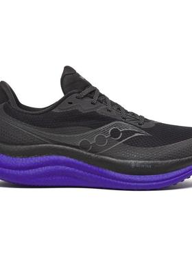 代购SAUCONY索康尼跑步鞋男防水缓震稳定舒适黑色紫色GORETEX