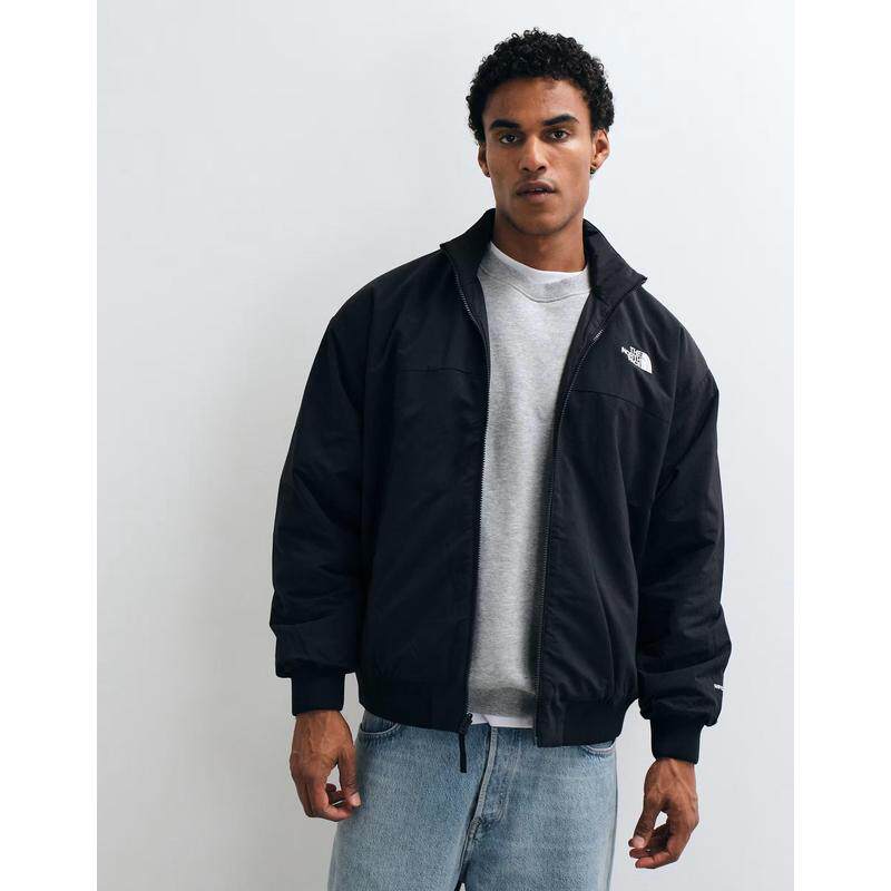 海外代购THE NORTH FACE/北面男士户外休闲衣双面穿拉链开合黑色