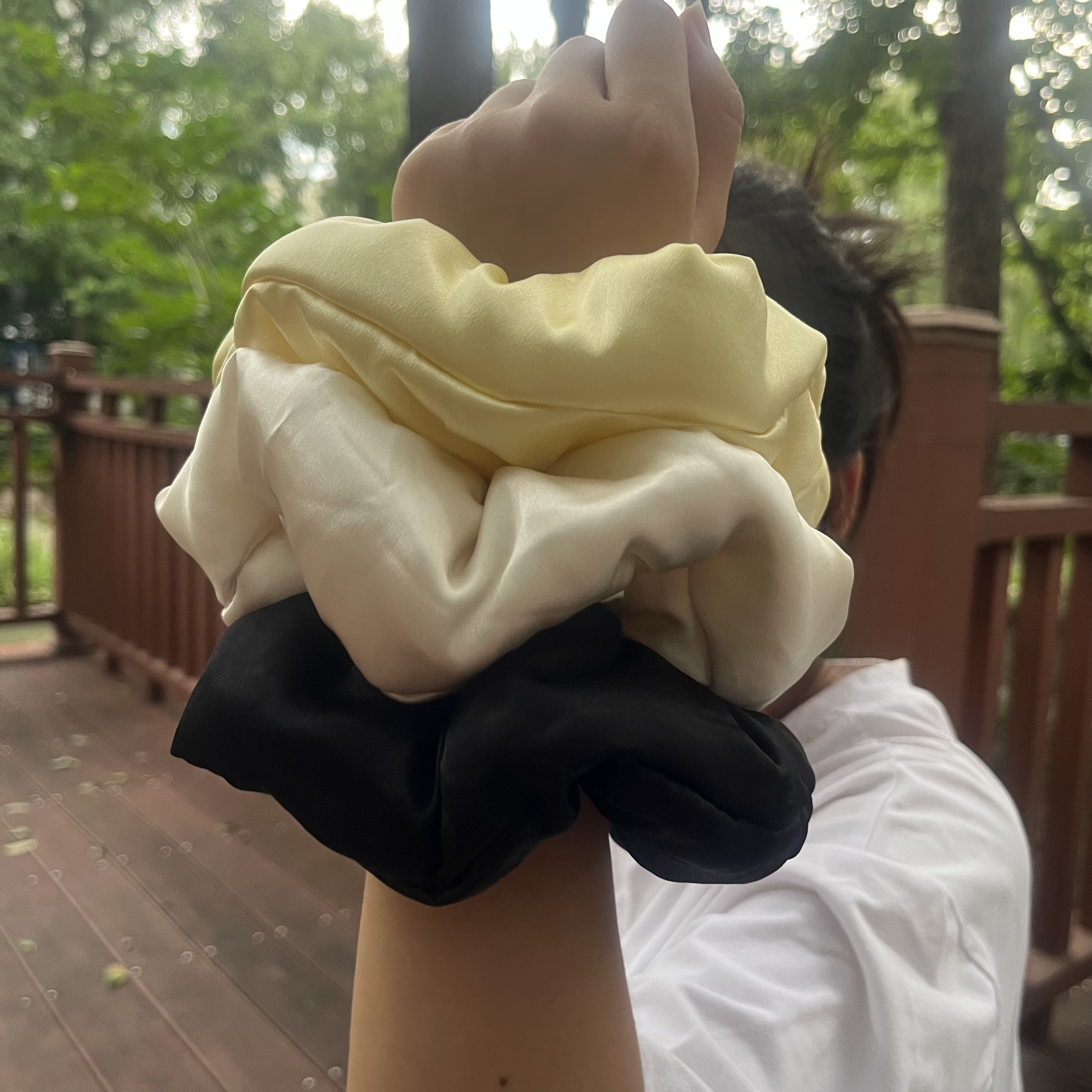 真丝枕头发圈22姆米8CM桑蚕丝