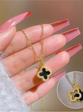 女不掉色不过敏项链锁骨链毛衣链