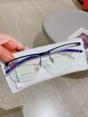 ROMEO罗密欧纯钛商务男款 眉毛镜框近视镜架眼镜半框双色电镀R037