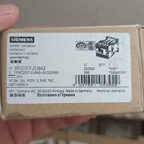 议价3RT2017－2UB42 接触器1件，218可维修