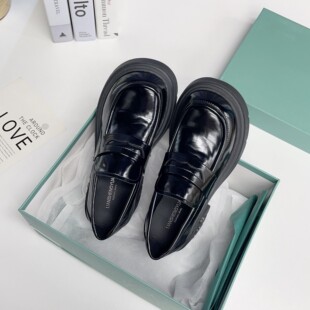 日系JK厚底黑色小皮鞋女新款秋季复古学院风百搭圆头单鞋配裙子