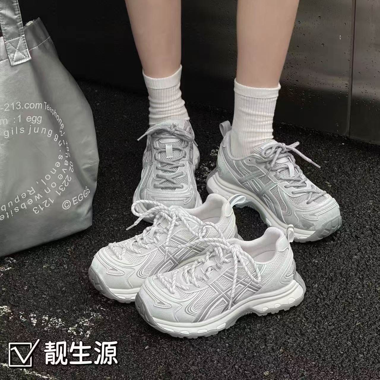 老爹鞋女款2026新款今年流行爆款运动鞋女夏薄款网鞋女透气网面图片