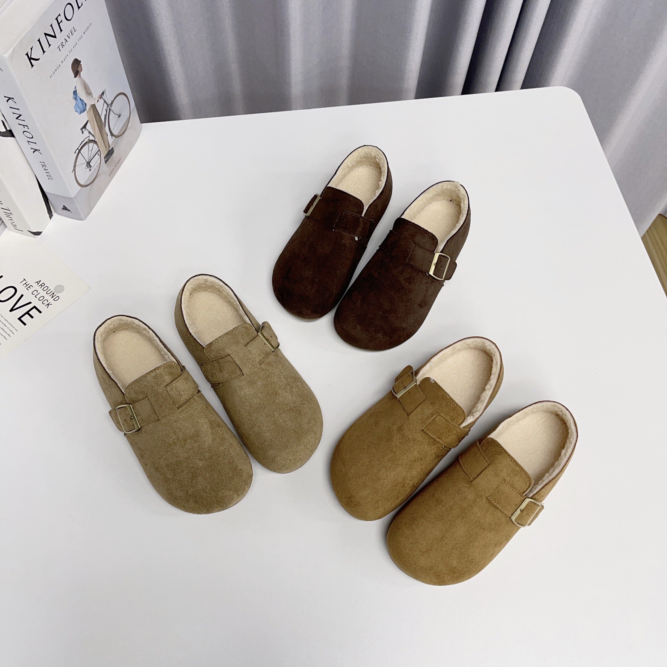 时尚新款全包加绒勃肯鞋女