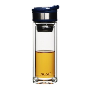 果兹（GUOZI）GZ-S18悦动双层隔热便携送礼高硼硅玻璃杯单位礼品