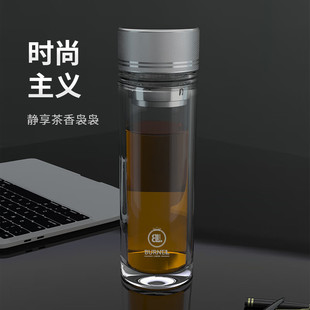 巴米乐BNL 300双层高硼硅商务玻璃杯企业团购节日员工福利 BL103