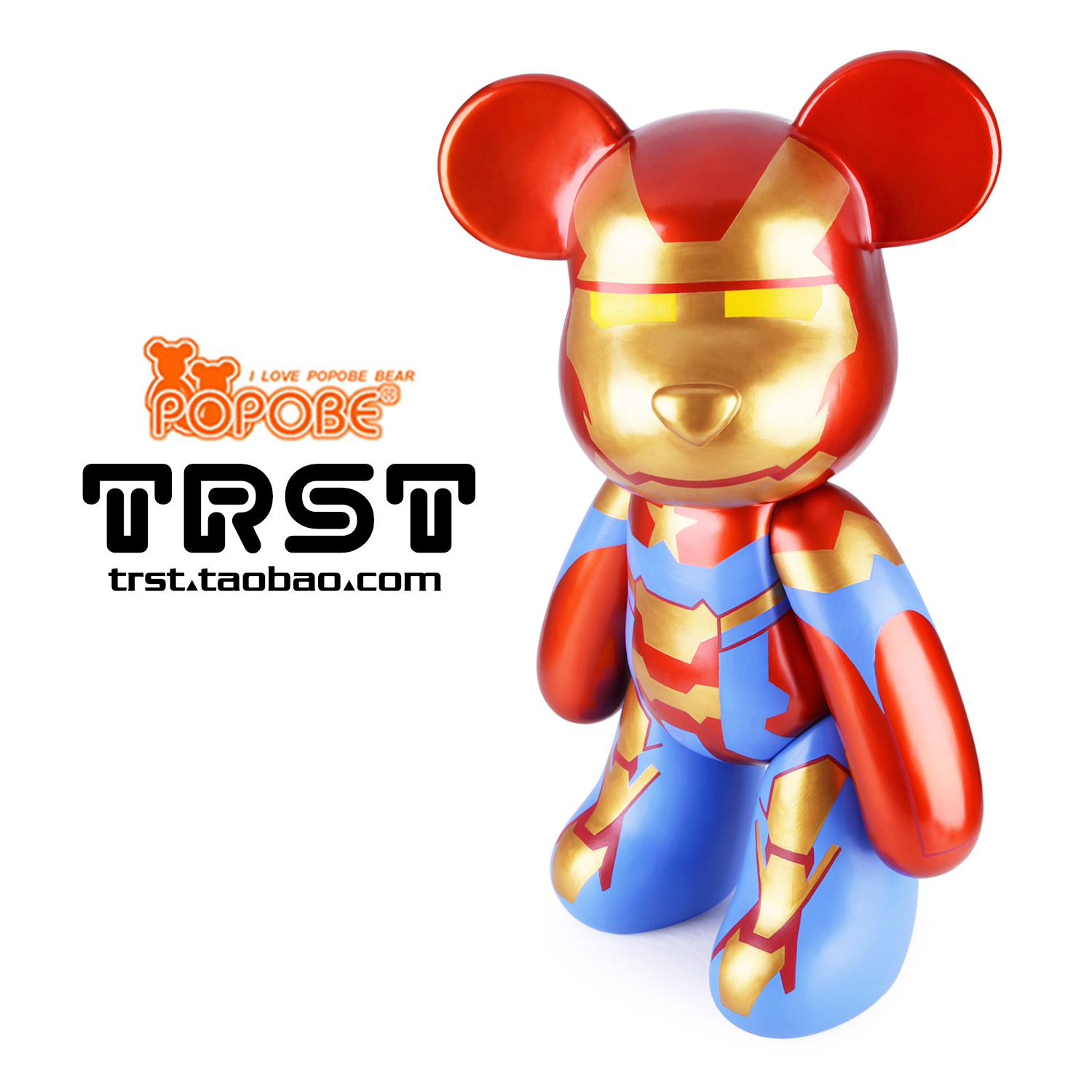 暴力熊钢铁侠摆件公仔