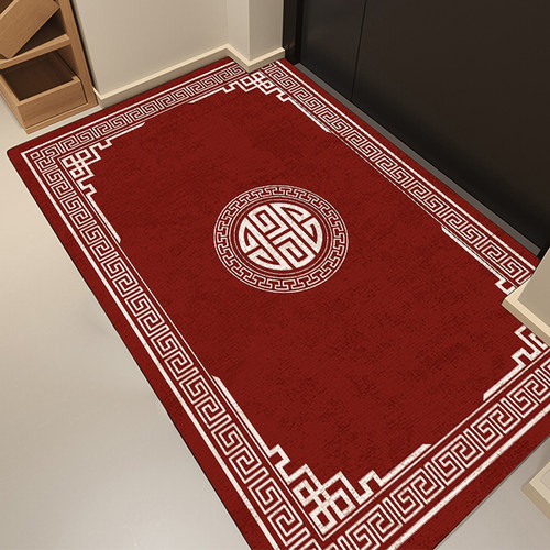 高质量入户门地垫入户门垫进门门口地毯防滑结婚家用乔迁红色脚垫