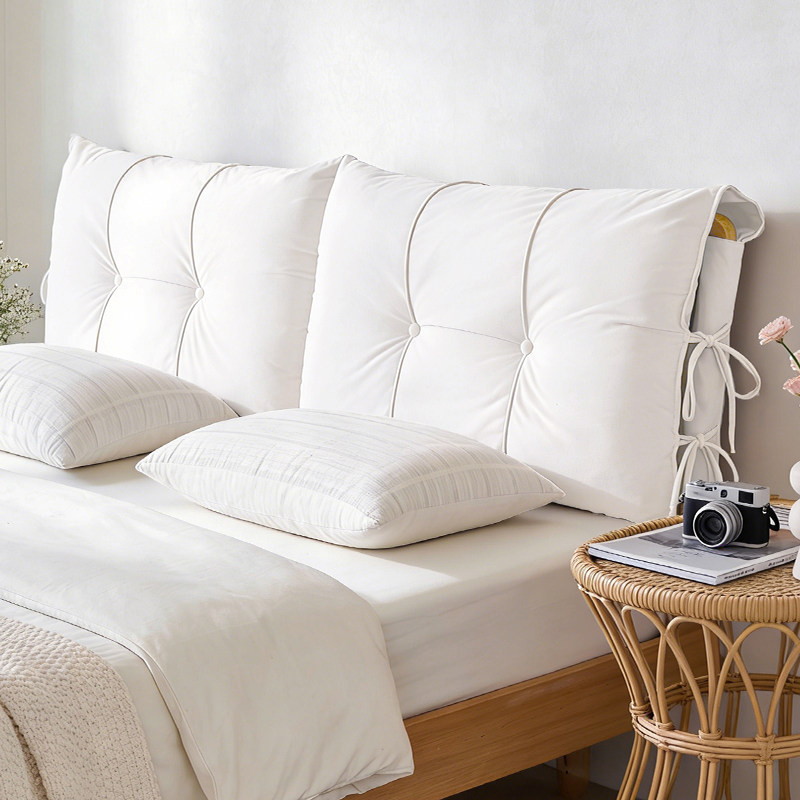 床头套罩2026新款实木床头软包靠背垫全包防撞护腰可拆洗床头靠垫