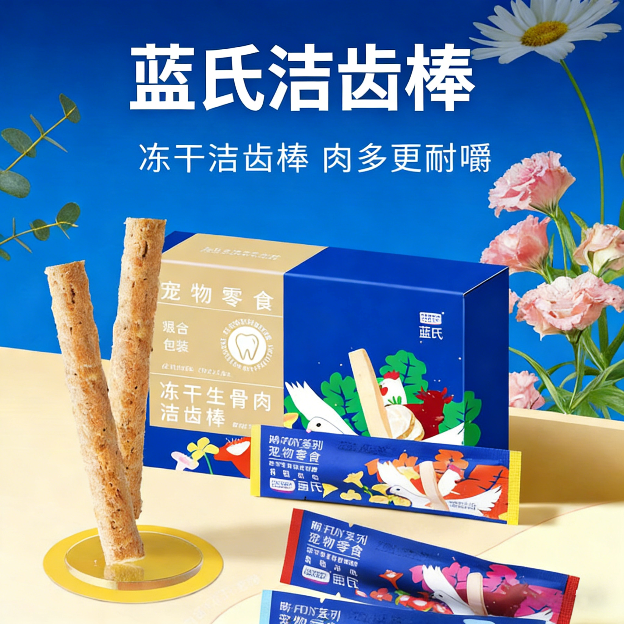 蓝氏冻干洁齿棒肉FUN系列12支猫洁齿乳鸽猫粮幼猫咪磨牙棒猫零食,宠物/宠物食品及用品,猫零食罐,淘宝优惠券,粉丝福利购,淘宝优惠卷