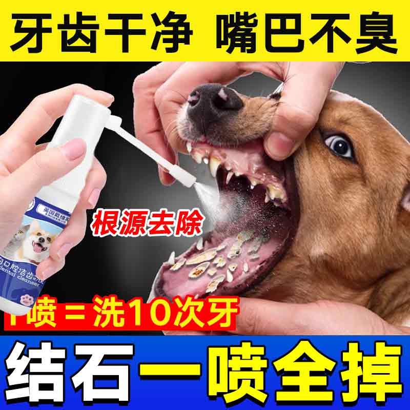 英国牙结石软化剂去除器宠物狗狗猫咪口腔除臭牙齿清洁喷雾液神器