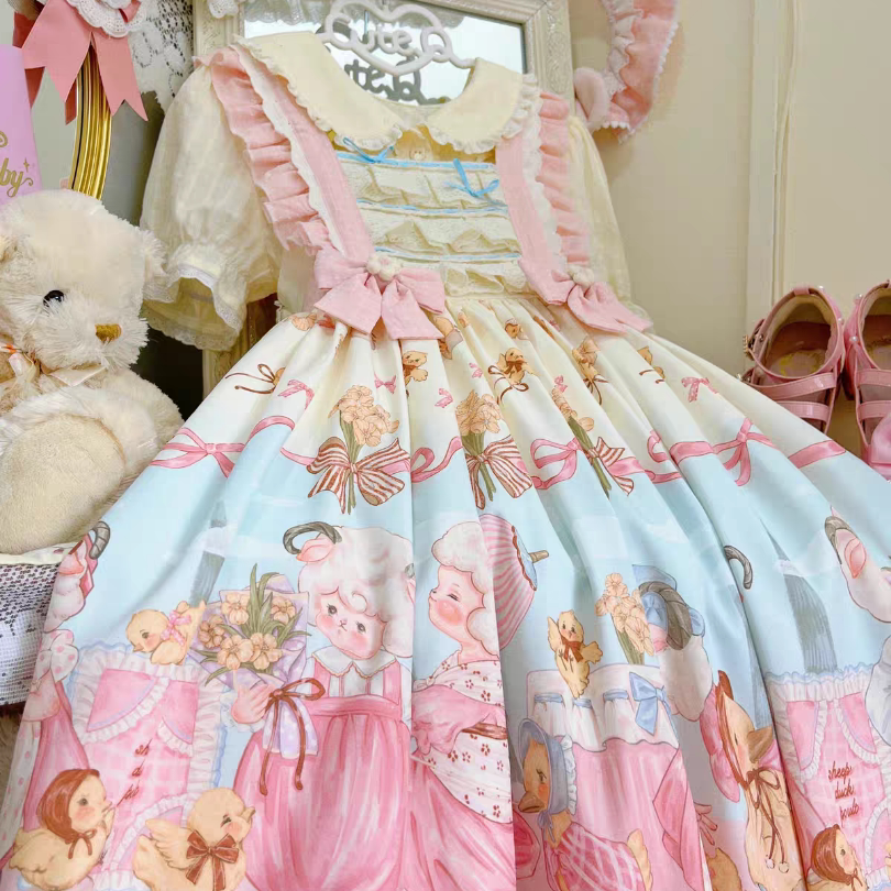 【实体店清仓不退不换】猫了个猫*羊羊圆舞曲*单裙子