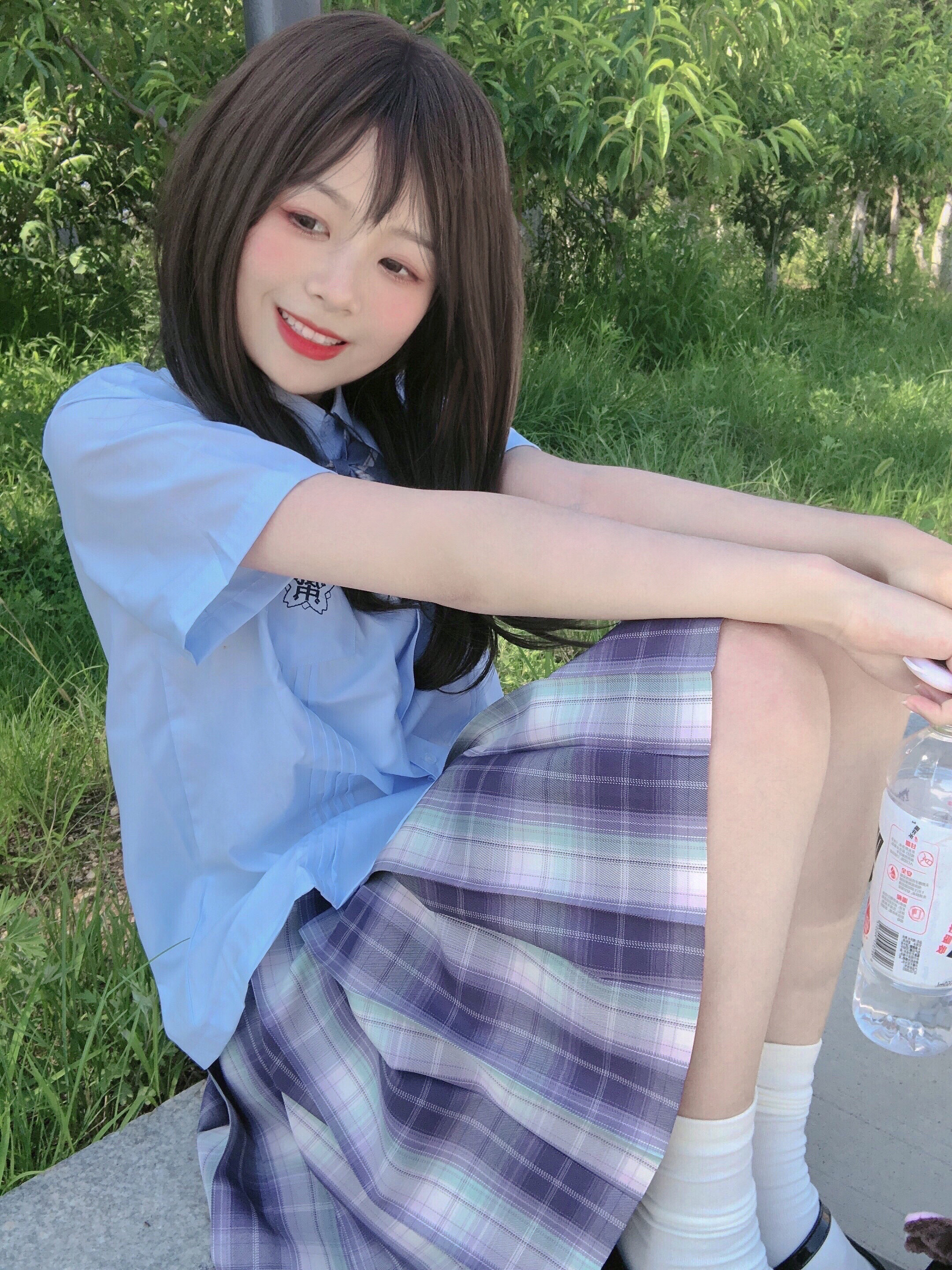 【现货】*沃斯尼蝶*原创jk制服格裙百褶半身裙现货