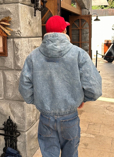 WEEK6 Bomber Faux Lined 羊羔毛牛仔夹克外套 Shearling FW24