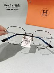 VeeGe纯钛多边形眼镜V格精品镜架近视镜架商务男女款时尚休V92259