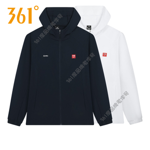361度女装连帽防风单风衣2026夏秋新品运动上衣遮阳外套防晒衣女