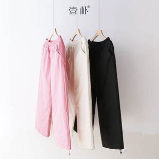 轻盈夹棉加厚保暖棉裤 宽松显瘦阔腿裤休闲长裤子 5SP628