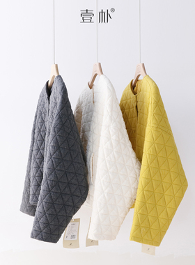 冬季新款刀切棉绗棉加厚短款小棉衣 保暖菱格棉服外套 4SP352