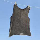 文艺范前后两穿亚麻格子背心 5SP506 宽松显瘦马甲上衣