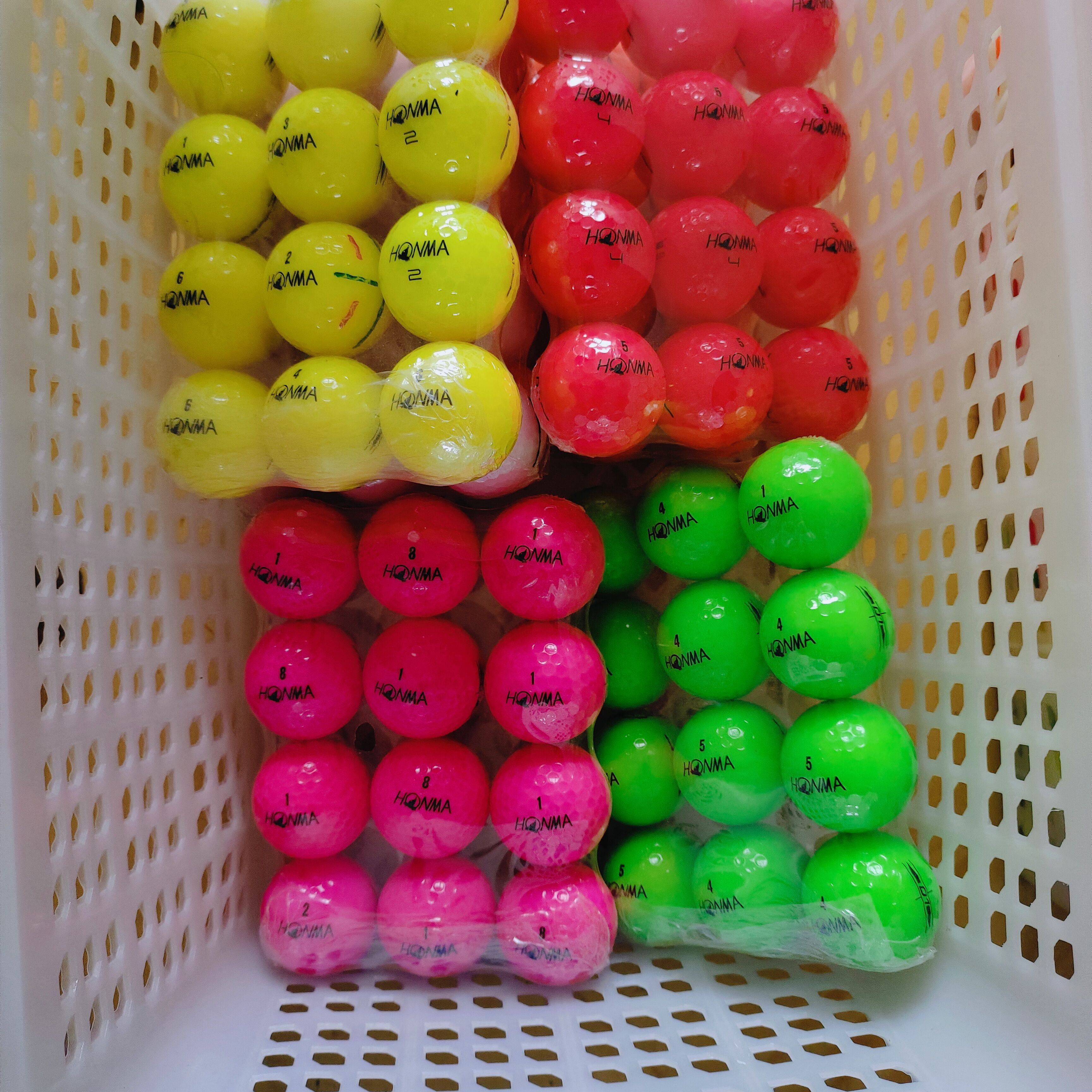 彩色二手高尔夫球品牌各颜色两层高尔夫球高品质远距离高品质包邮