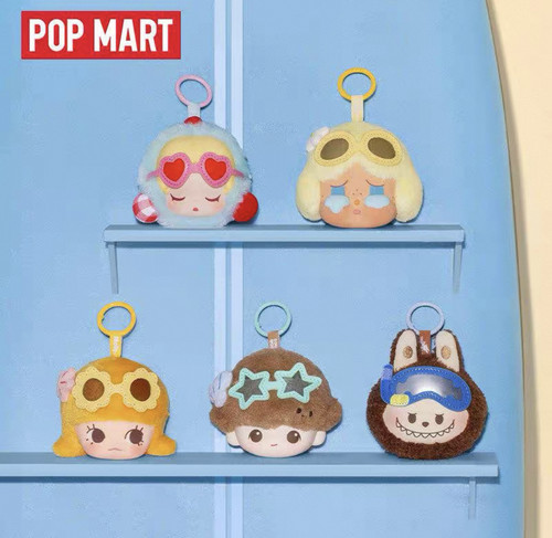 POPMART泡泡玛特泡泡萌粒海岛度假系列耳机包盲盒周边礼物星星人