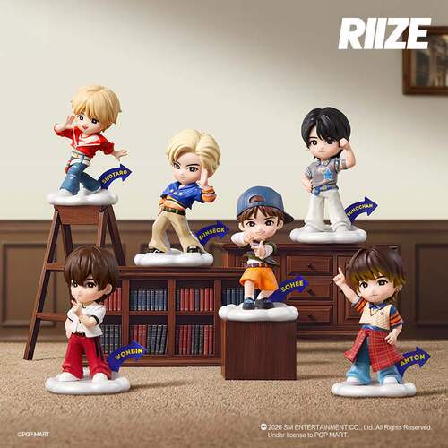 POPMART泡泡玛特RIIZE珍藏系列手办联名盲盒摆件礼宋银硕郑成灿