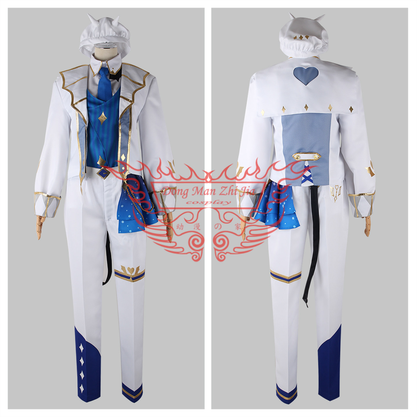 动漫之家cos服 世界计划 彩色舞台 小恶魔月卡 男通用 新品