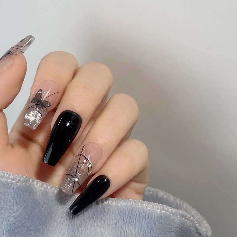 清醒梦境 纯手工穿戴甲可拆卸美甲贴中长款穿戴式可定制新娘网红