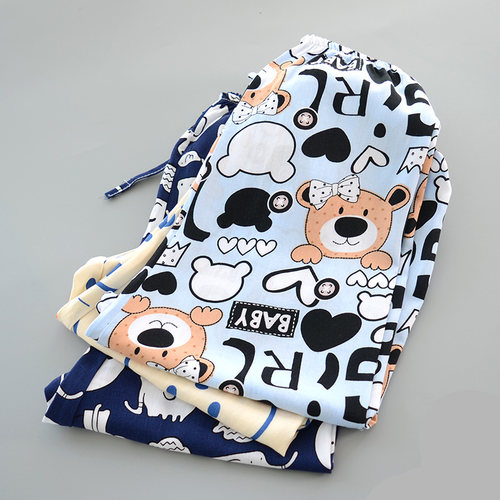 男童灯笼裤棉绸防蚊裤夏季长裤薄