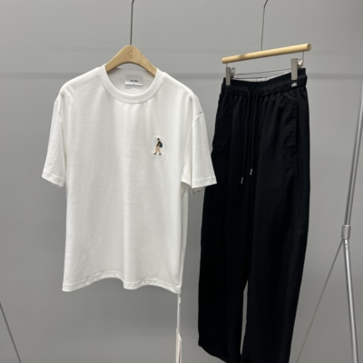 夏季EXO风专业T恤面料透气绣花