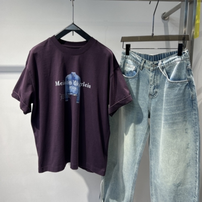 夏季全棉水洗做旧亲肤透气T恤