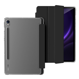 适用三星s9平板保护套tabs9fe+硬壳s8透明galaxytabs10+防弯plus三折ultra支架s6lite磁吸充电10.9/12.4寸11