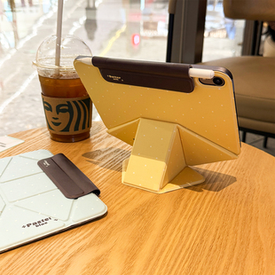 ipadair8保护壳磁吸增高支架多折叠拆分双面夹保护套7新款ipad11平板壳苹果pro11寸防弯摔轻薄旋转外壳带笔槽