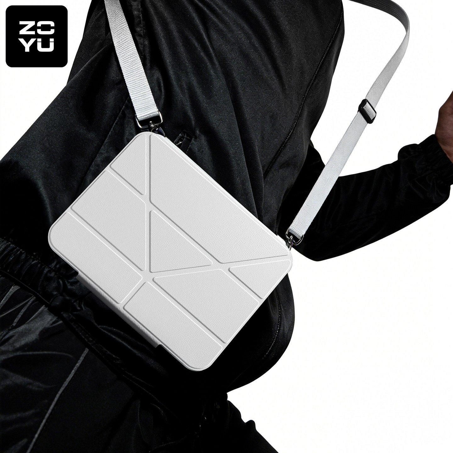 Air7保护套斜挎挂绳air65抽拉拆分3y折横竖支架苹果ipadpro11英寸平板保护壳可背肩带pro234环绕防摔透明后壳,3C数码配件,平板电脑保护套/壳,淘宝优惠券,粉丝福利购,淘宝优惠卷