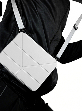 Air7保护套斜挎挂绳air65抽拉拆分3y折横竖支架苹果ipadpro11英寸平板保护壳可背肩带pro234环绕防摔透明后壳
