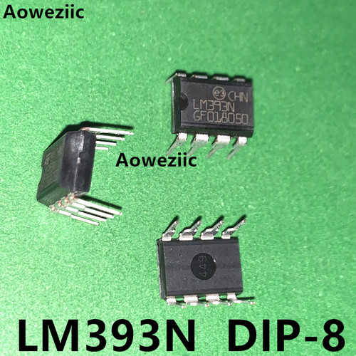 10个 LM393N DIP-8 直插 低功耗低失调电压双路比较器芯片 全新