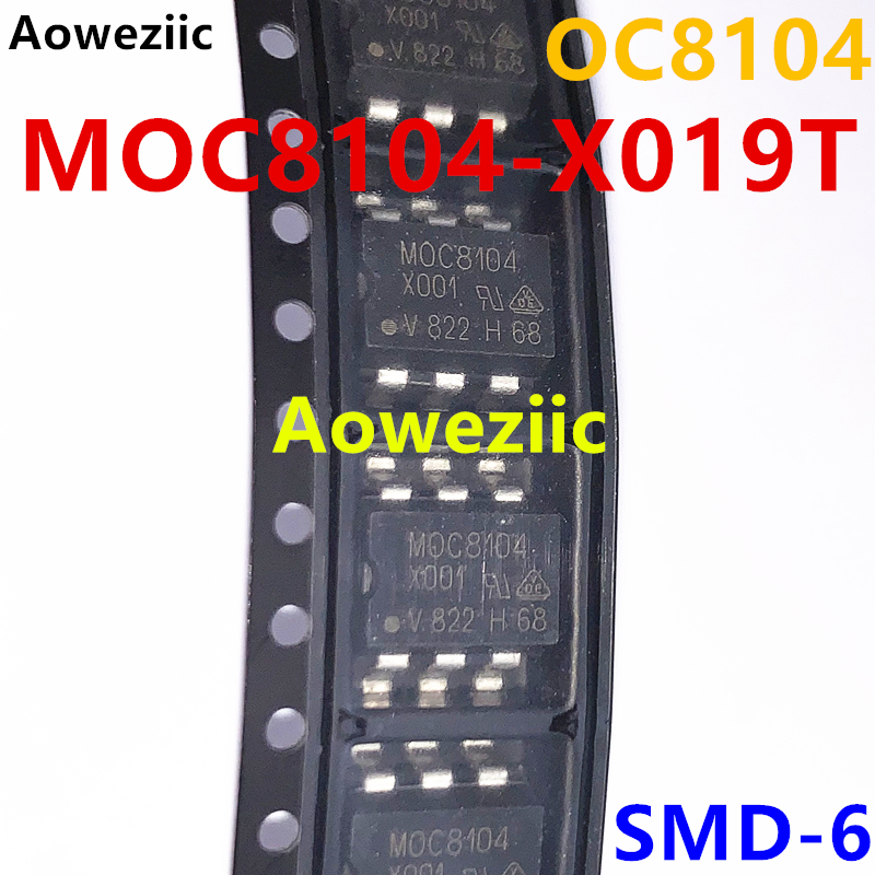 MOC8104-X019T MOC8104-X001 SMD-6 光耦-光电晶体管输出 全新